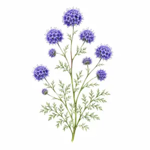 Globe gilia Gilia capitata wildflower for pollinator and wildflower seed mixes