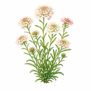 Candytuft Iberis umbellata annual flower for pollinator and wildflower seed mixes
