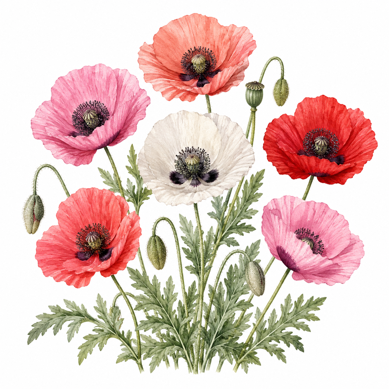 Shirley Poppy - Papaver rhoeas Shirley Group