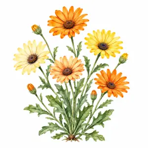 African daisy Dimorphotheca sinuata wildflower for pollinator and wildflower seed mixes