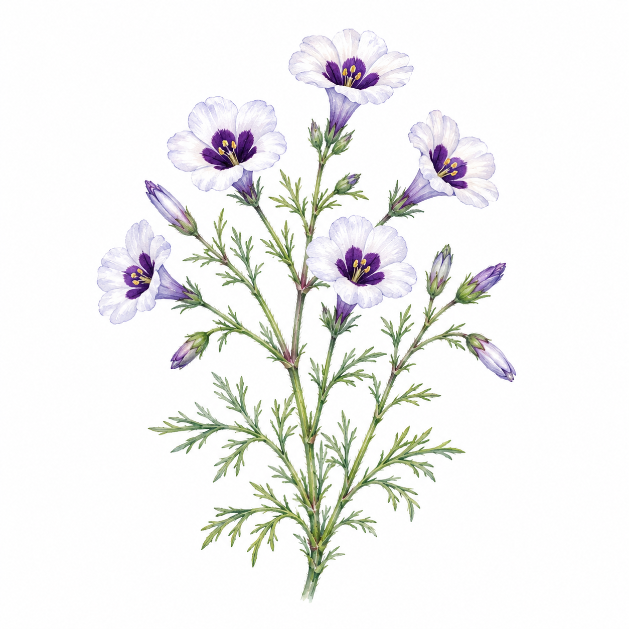 Bird's Eye Gilia - Gilia tricolor